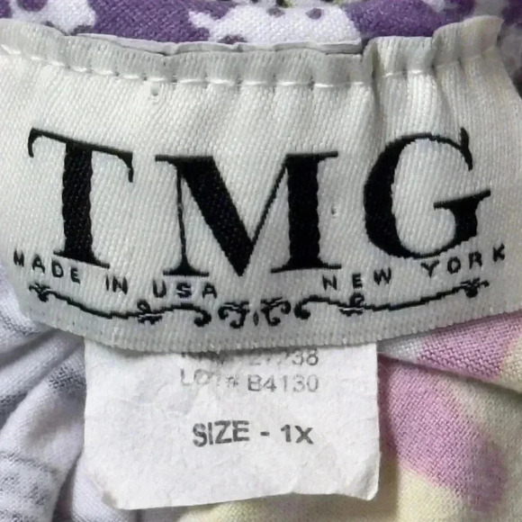 TMG  size 1X long -sleeved, cropped tee shirt - Picture 3 of 4